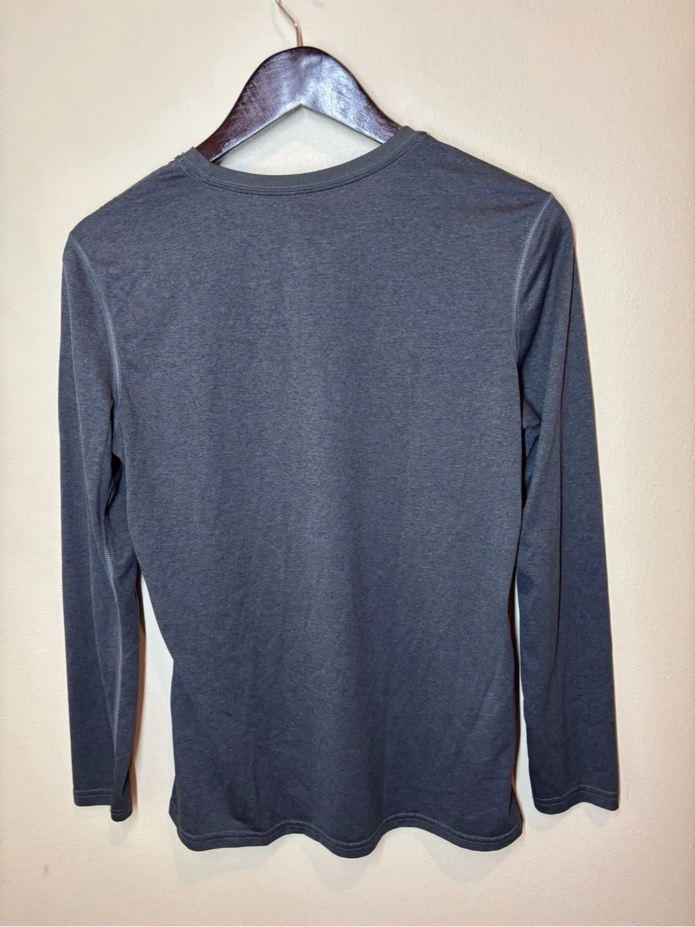 Nike Dri-FIT Men's Long-Sleeve Performance Shirt - Gray, large
